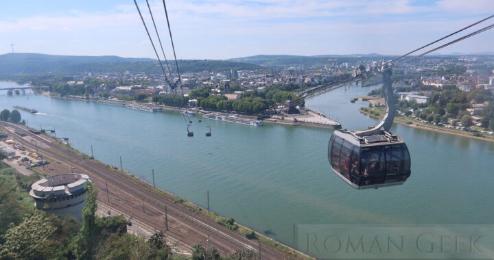The view from Ehrenbreitstein Fortress, Koblenz