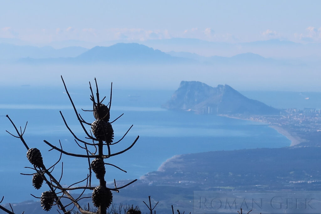 Gibraltar and Jebel Musa from Los Reales de Sierra Bermeja, Estepona