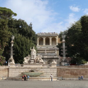 Terrazza del Pincio Viewpoint, Villa Borghese Gardens, from Piazza del Populo