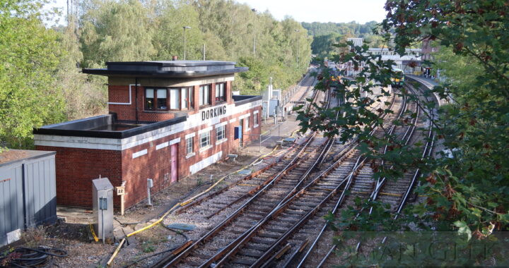 Dorking Signal Box and Railway Station.