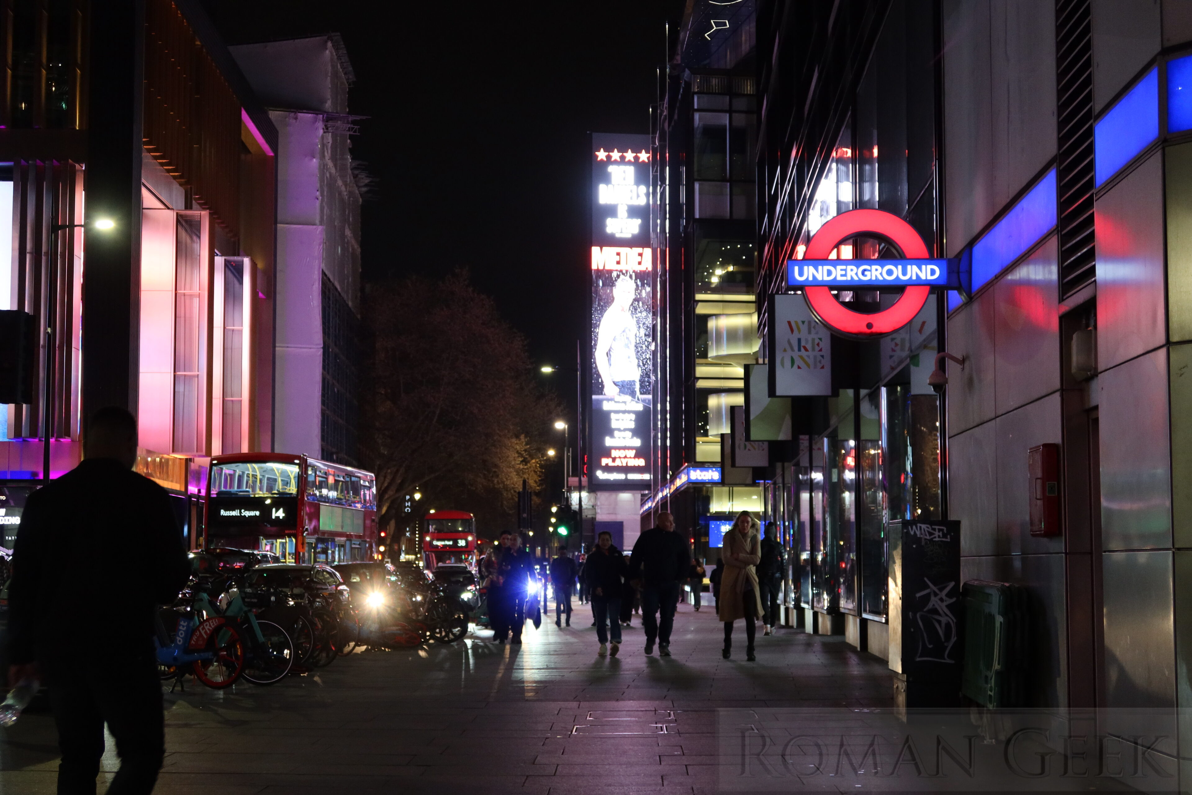 Tottenham Court Road Underground Station, London