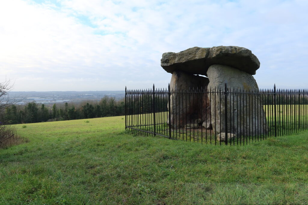 Kit's Coty House, near Aylesford, Kent, is a Megalith dating from 4,000 BCE.